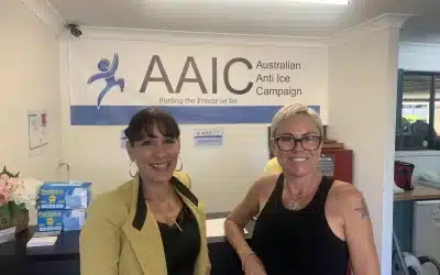 Jodie at Australian Anti Ice Campaign